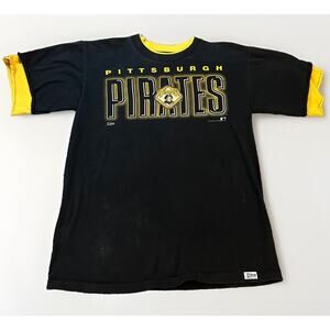 Vintage Pittsburgh Pirates Salem T Shirt Double Sleeve 1990's MLB Size L